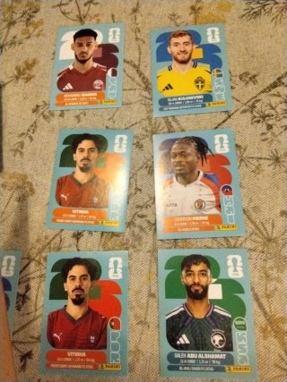 Lote de 6 Cromos Panini FIFA World Cup 2022