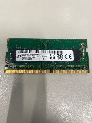 Memoria RAM Portátil 16GB DDR4 Micron