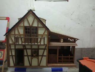 Casita de Muñecas Estilo Rústico