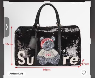 Bolso Moschino Negro con Lentejuelas