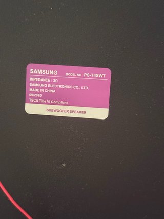 Subwoofer Samsung PS-T4SWT