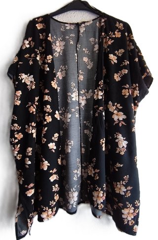 Kimono sin mangas estampado