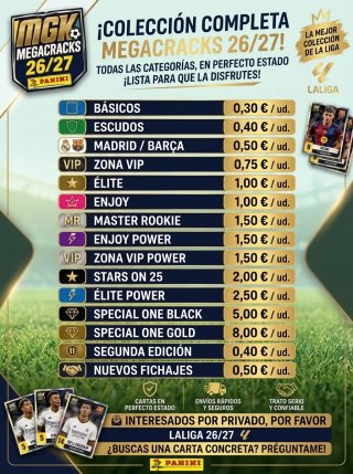 Cartas Panini Megacracks 26/27