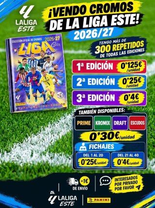 Cromos Liga Este 2026/27 Panini