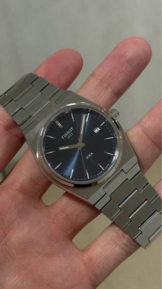 Reloj Tissot PRX 40mm, azul oscuro