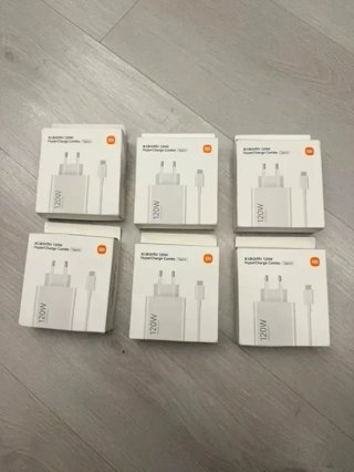 Lote de 6 cargadores Xiaomi 120W HyperCharge Comb
