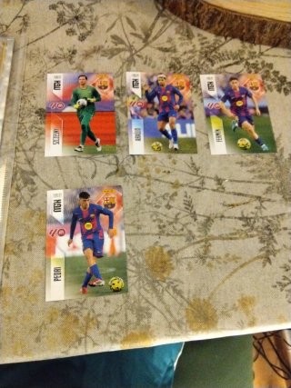 Lote 4 Cromos Panini FC Barcelona 2024/25