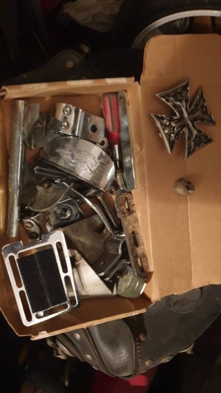 Lote de piezas para moto custom