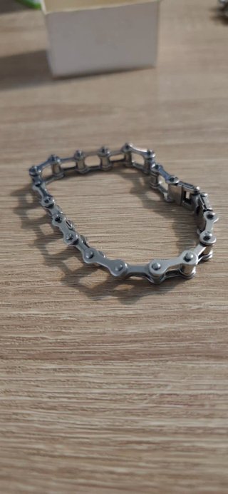 Brazalete de Eslabones Plateado