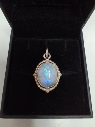 Colgante de Piedra Luna y Plata 925