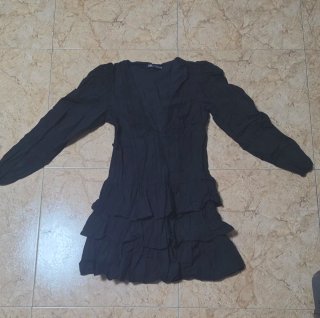 Vestido Negro Zara Talla M