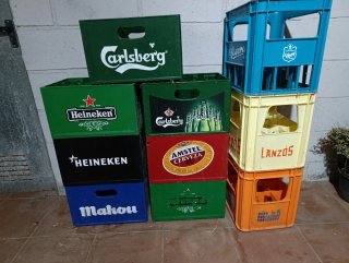 Lote de 9 Cajas de Refrescos y Cerveza