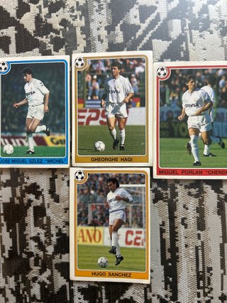 Lote 4 Cromos Real Madrid Liga 92/93 Hagi Baja !!!