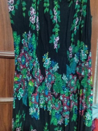 Vestido Largo Estampado Floral