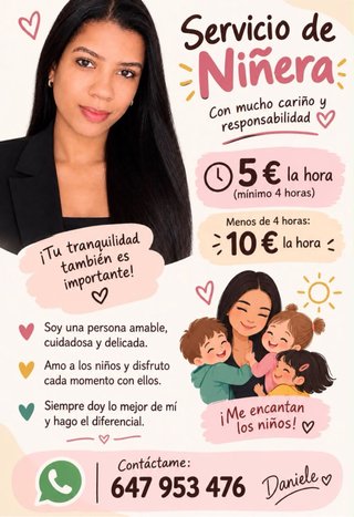 Niñera para ninos e ninas en elche y alicante