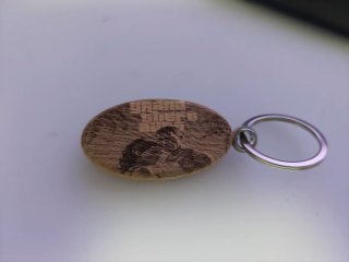 Llavero de madera grabado láser GTA