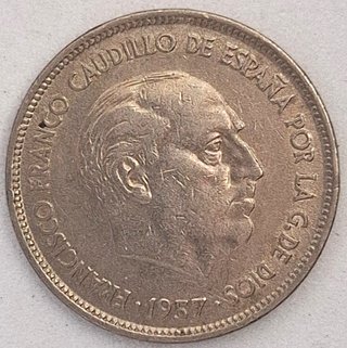Moneda 25 Pesetas 1957 Estrella 71