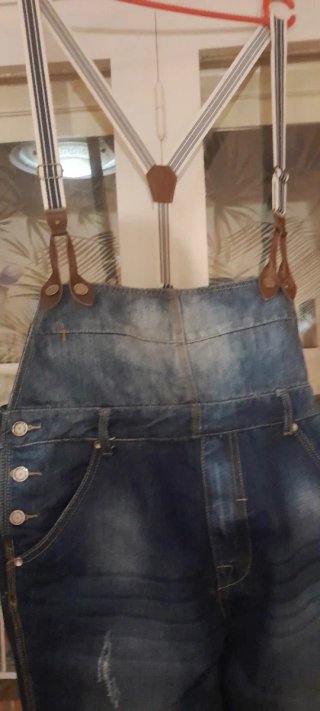 Peto vaquero azul talla 44