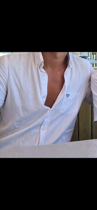 Camisa de lino blanca Forecast