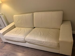 Sofá Ikea Kivik de Piel Beige