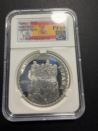 Moneda 10€ El Greco 2014 - Certificada PF69