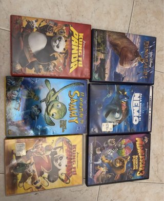 Set di 6 DVD di film d'animazione
