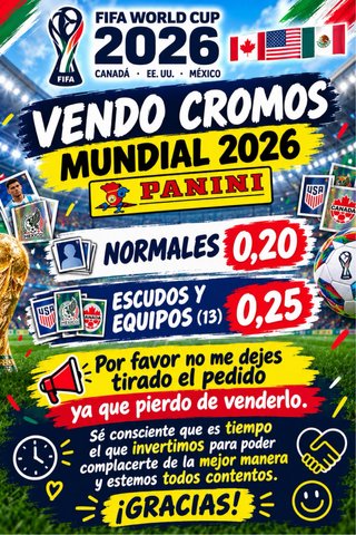 Cromos Panini Mundial 2026