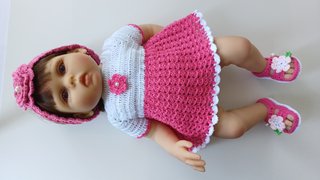 Conjunto de Crochet para Bebé o Reborn