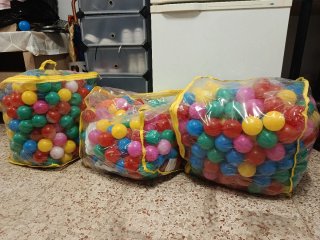 3 Bolsas de Bolas de Colores