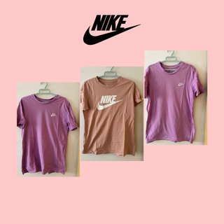 Lote 3 camisetas Nike Manga Corta Mujer Talla S