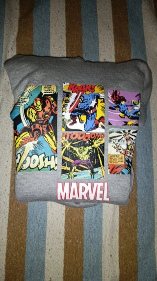 Sudadera Gris Marvel Comics