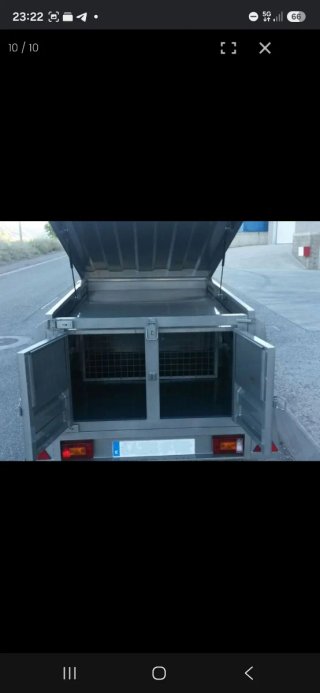 Remolque transporte perros 4 departamentos