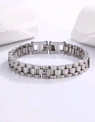Pulsera de Eslabones Plateada