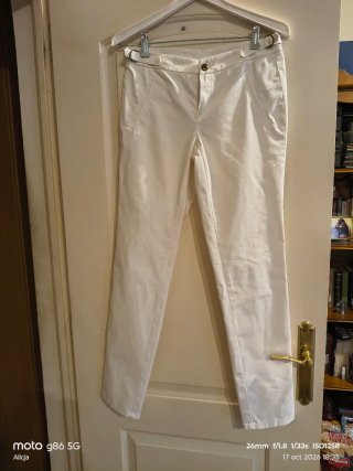 Pantalones Massimo Dutti Blancos