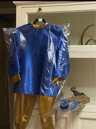Traje de Beduino Azul y Dorado Talla 6-9 años
