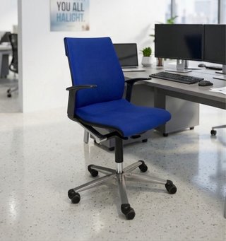 Silla de oficina Wilkhahn azul