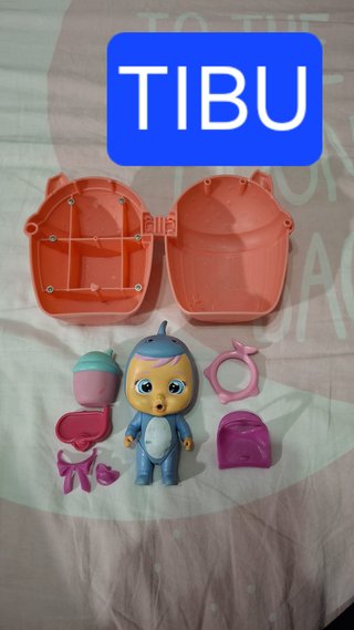 Bebé Llorón Tibu con todos los accesorios