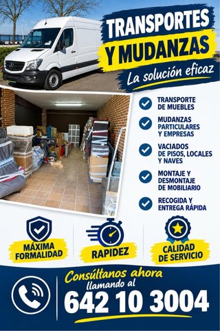 Transportes y mudanzas la solución economica
