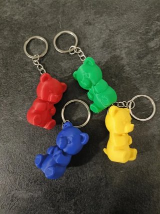 Set de 4 Llaveros con Forma de Oso
