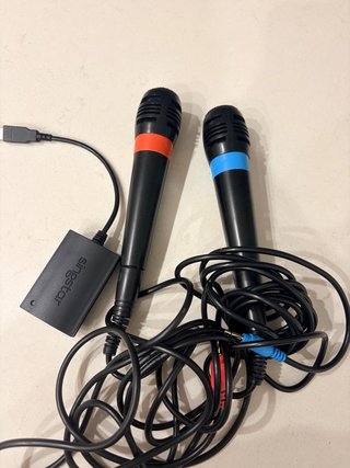 Micrófonos SingStar con adaptador
