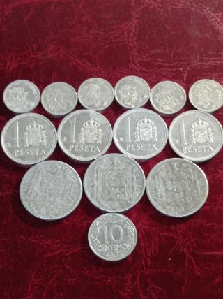 Lote de 14 Monedas de Aluminio