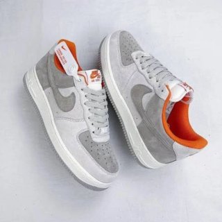 Zapatillas Nike Air Force 1 Gris y Naranja