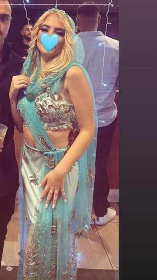 Vestido de fiesta turquesa para boda