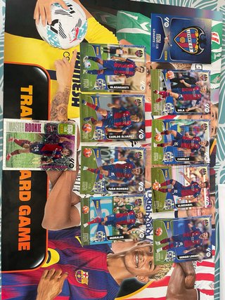 Lote de 9 Cromos Panini Levante UD