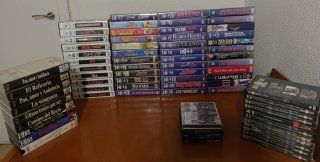 Lote de películas en DVD y VHS