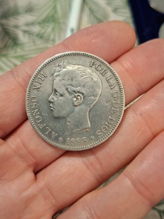 Moneda 5 Pesetas Alfonso XIII 1898