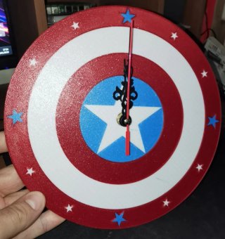 Reloj de pared Capitán América