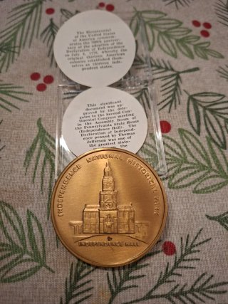 Medalla Bronce Bicentenario Independencia USA