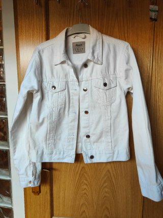 Cazadora vaquera blanca Denim Co. Talla 34