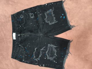 Shorts Vaqueros Negros Pull&Bear